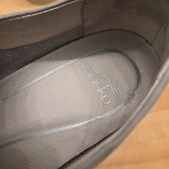 Dansko Renae Sneaker Womens Size EU 37 Gray Nappa Leather Lace Up Casual Shoes - Picture 7 of 10